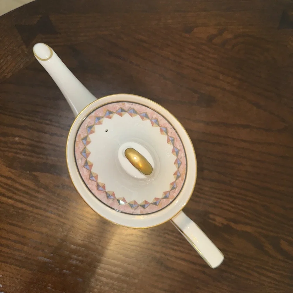 Noritake Fine China Momentum 7734 Teapot with Lid Replacement *READ